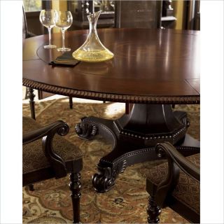 Tommy Bahama Home Kingstown Bonaire Round Formal Dining Table in Cassis Finish   01 0621 870C