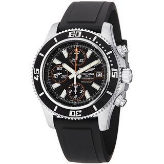 Breitling Men's 'SuperOcean Chrono' Black Dial Automatic Strap Watch Breitling Men's Breitling Watches
