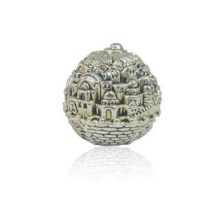 Sterling Silver Jerusalem Paperweight  Collectible Figurines 