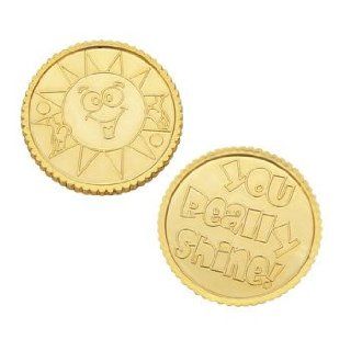 You Really Shine Gold Coins   Awards & Incentives & Novelty  Academic Awards And Incentives Supplies 