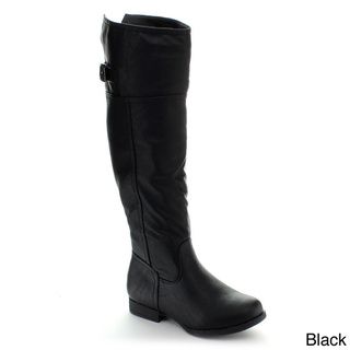 Top Moda Land 57 Women's Buckle Riding Boots Boots