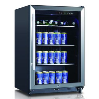 Stainless Steel 4.6 cubic Foot 138 can Beverage Cooler Equator Refrigerators
