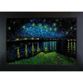 Van Gogh 'Starry Night Over Rhone' Oil Painting Canvas