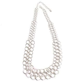 NEXTE Jewelry Silvertone Triple Row 'O' Chain Necklace NEXTE Jewelry Fashion Necklaces