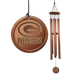 Green Bay Packers Copper Windchime Football