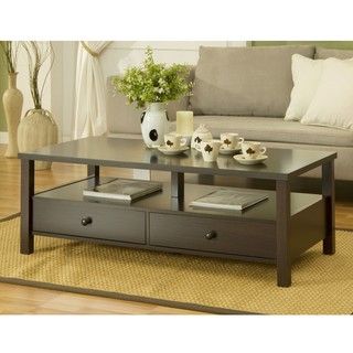 Furniture of America Cottage 2 drawer Coffee Table Furniture of America Coffee, Sofa & End Tables