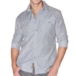 191 Unlimited Men's Grey Woven Shirt 191 Unlimited Casual Shirts