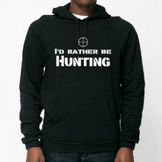 I'd Rather Be Hunting Hooded Pullover Sweatshirt Luconic Clothing