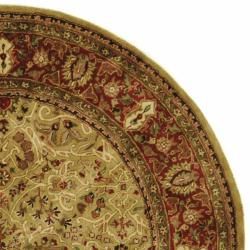 Handmade Persian Legend Gold/ Rust Wool Rug (6' Round) Safavieh Round/Oval/Square