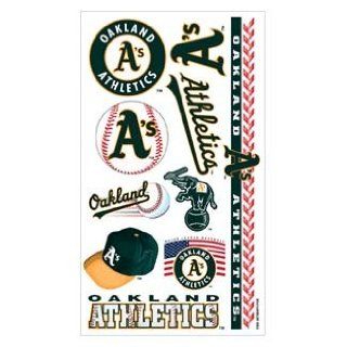Oakland Athletics A's Temporary Body Tattoos 3 Pack  Sports Related Tailgating Fan Packs  Sports & Outdoors