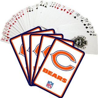 NFL Bears Team Logo Playing Cards  Sports Related Merchandise  Sports & Outdoors