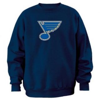 Majestic Athletic St. Louis Blues Team Logo Crew Sweatshirt Small  Sports Related Merchandise  Sports & Outdoors