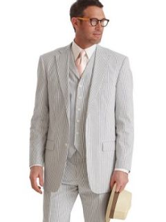 Paul Fredrick Men's 100% Cotton Seersucker Two Button Suit Separate Jacket at  Men�s Clothing store