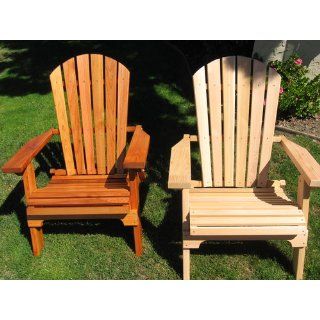 Folding Cedar Adirondack Chair, Amish Crafted  Adorandak Chair  Patio, Lawn & Garden