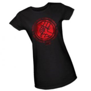 Bureau Of Paranormal Research And Defense    Hellboy II Juniors T Shirt Clothing