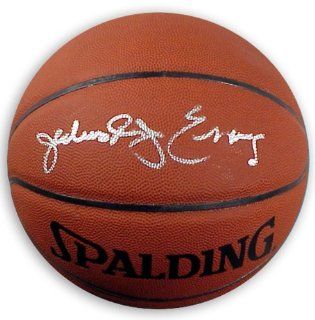 Julius Erving Autographed Basketball  Sports Related Collectibles  Sports & Outdoors