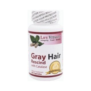Life Vitality Gray Hair Rescind with Catalase, 60 Capsules Health & Personal Care