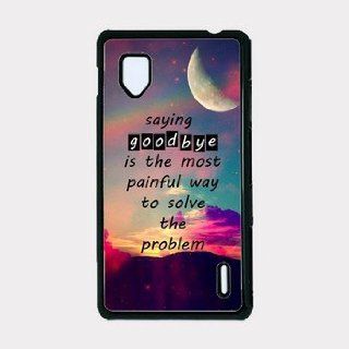 Saying Goodbye Hipster Quote Mystic Moon Background Lg E975 Optimus G Case   For Lg E975 Optimus G Cell Phones & Accessories