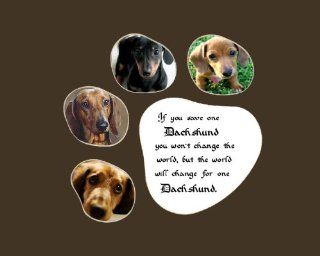 Save One Dachshund Saying Wall Decor Rescued Pet Dog Saying   Decorative Plaques