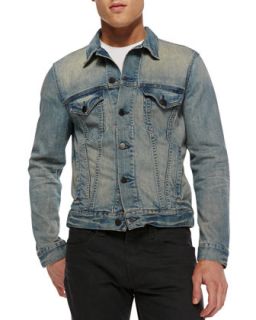 Mens Lowell Stretch Denim Jacket, Rhodes   J Brand Jeans   Denim (LARGE)