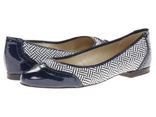 French Sole Linden Womens Flat Shoes (Navy)