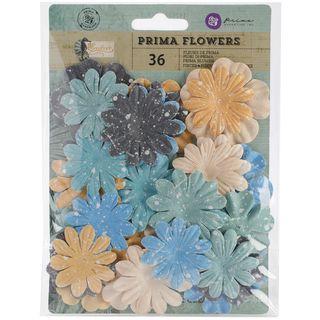 Seashore Flowers paper Mermaid 1.5in To 2in, 36/pkg