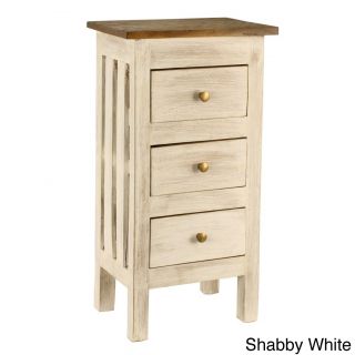 Hand crafted Lyon 3 drawer Shabby Chic Cabinet