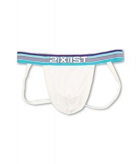 2IST Beach Stripe Jock Strap Mens Underwear (White)