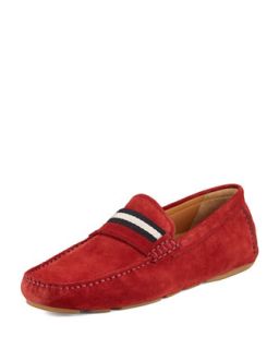 Mens Wabler Suede Diver, Red   Bally   Red (13.0D)