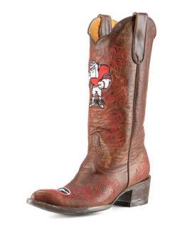 University of Georgia Tall Gameday Boots, Brass   Gameday Boot Company   Brass