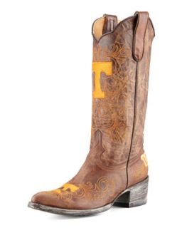 University of Tennessee Tall Gameday Boots, Brass   Gameday Boot Company  