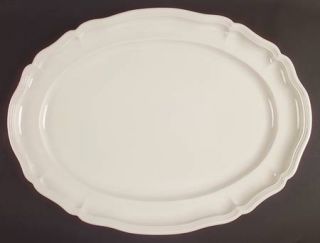Red Cliff Heirloom 21 Oval Serving Platter, Fine China Dinnerware   All White,S