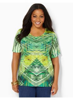 Catherines Plus Size Atlas Top   Womens Size 0X, Serene Green