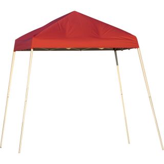 ShelterLogic Pop Up Canopy   8ft.L x 8ft.W, Slant Leg, Red, Model 22578