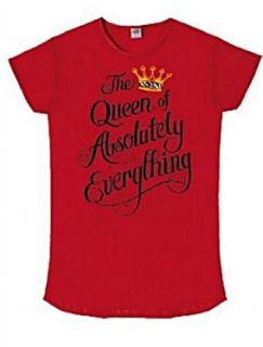 Nightshirt Says the Queen of Absolutely Everything 100% Cotton