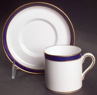 Spode Consul Cobalt Flat Demitasse Cup & Saucer, Fine China Dinnerware   Regimen