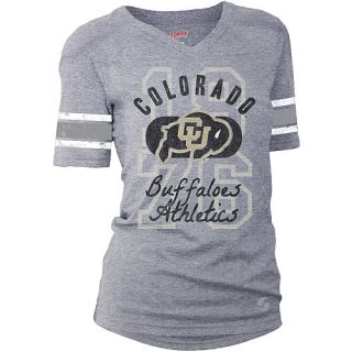 SOFFE Womens Colorado Buffaloes Drop Tail Football Alternate Logo Short Sleeve