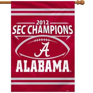 NCAA Alabama Crimson Tide 28" x 40" 2012 SEC Football Champions Two Sided House Flag   Crimson   Business Card Holders 