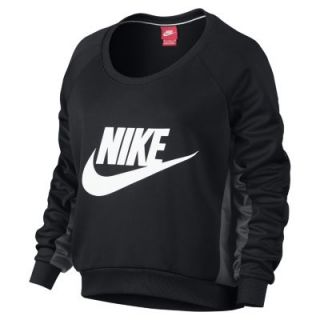 Nike Fearless Crew Womens Sweatshirt   Black