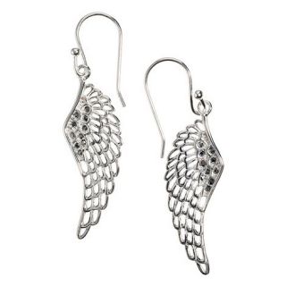 Van Peterson 925 Sterling silver angel wing earrings