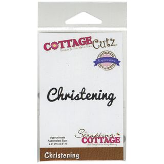 Cottagecutz Expressions Die 2.9inx.8in christening