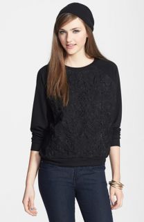 Elodie Embroidered Organza Sweatshirt (Juniors)