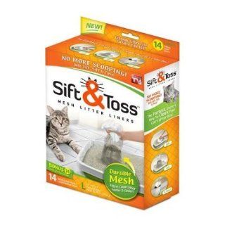 Pet As Seen On TV Sift & Toss Mesh Litter Liners(Size  X large). Disposable, Bags, Sifter Supply Store/Shop  Litter Box Liners 