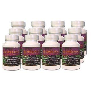 The Original 100% All Natural Whole Muscadine Grape Dietary Supplement   24 Bottles Health & Personal Care
