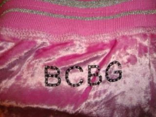 BCBG Maxazria Lounge Sweat Pants Embellished w/ Rhinestones Available in Several Colors & Sizes (XL, Phlox Pink) Clothing
