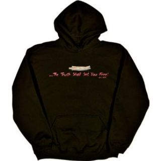 Mens Hooded Sweatshirt  THE TRUTH SHALL SET YOU FREE Clothing
