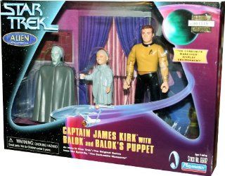 CAPTAIN JAMES KIRK with BALOK and BALOK'S PUPPET as seen in Star Trek The Original Series from the Episode "The Carbonite Maneuver" Toys & Games