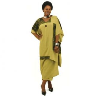 African Money Print Skirt Set   Several Colors Available (Kiwi) Clothing