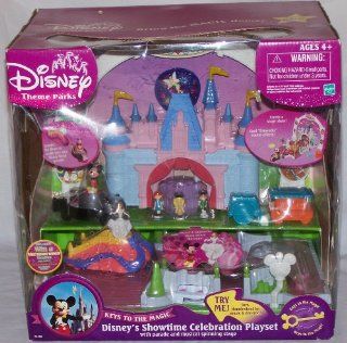 Disney's Showtime Celebration Playset with Parade & Musical Spinning Stage with Mickey Mouse and Cinderella Toys & Games