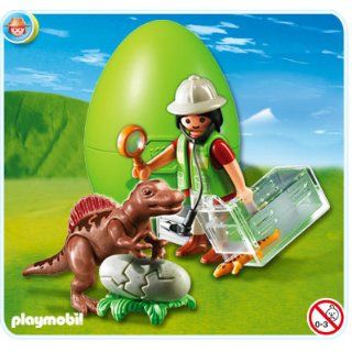 Playmobil Egg   Scientist with Baby Dinosaur Toys & Games
